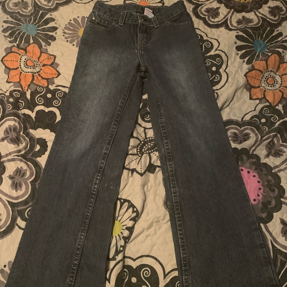 Girls slim bootcut jeans